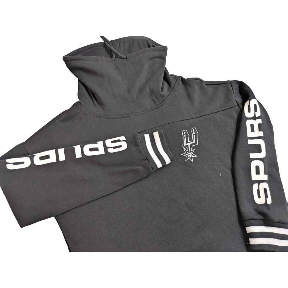 San Antonio Spurs NBA Soft Fleece Funnel Neck Pullover Ultra Game Women’s Medium
